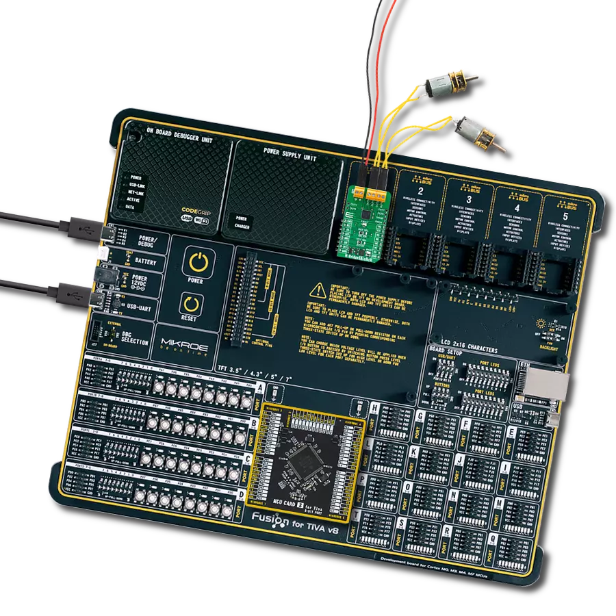 H-Bridge 11 Click with Fusion for Tiva v8