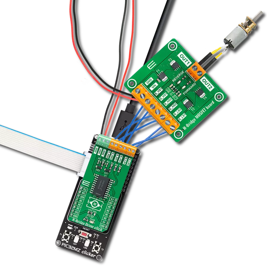 Explore the potential of H-bridge gate driver with MC33883 and PIC32MZ1024EFH064