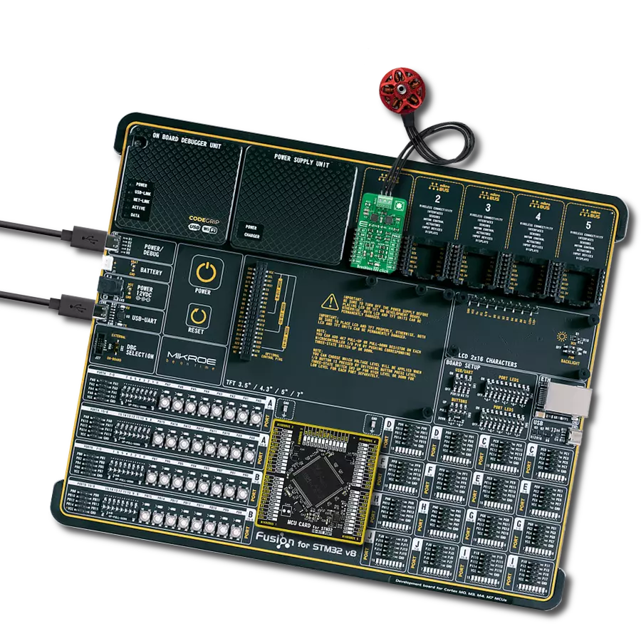 Brushless 22 Click with Fusion for STM32 v8