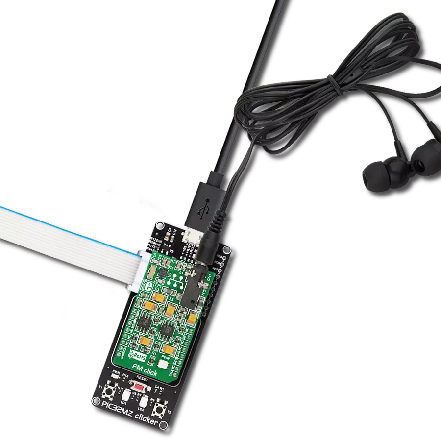 FM Click with PIC32MZ clicker