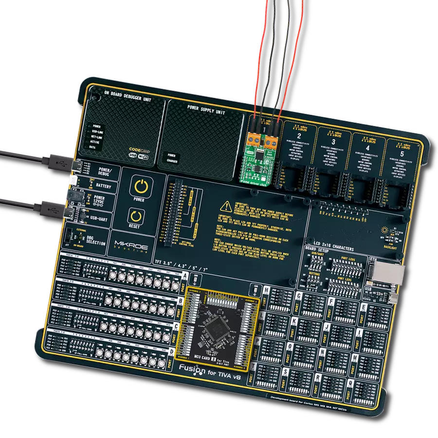 PWM driver Click with Fusion for Tiva v8