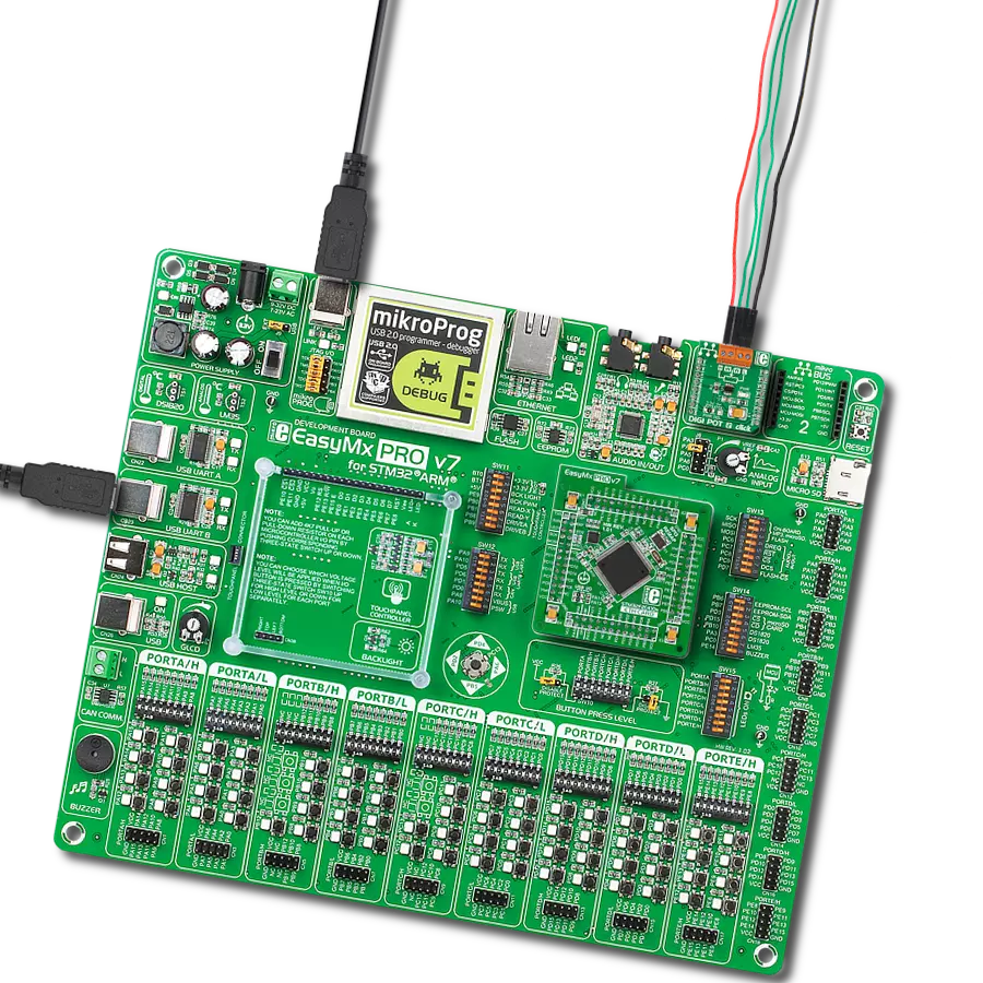 DIGI POT 2 Click with EasyMx PRO v7 for STM32