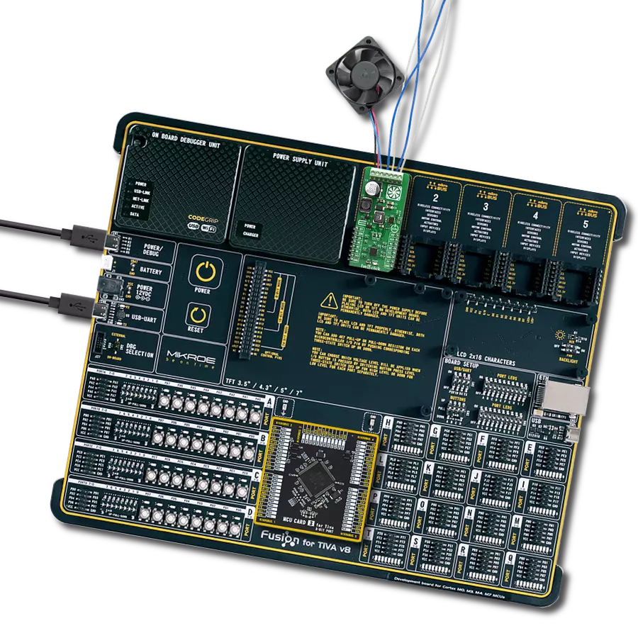 Fan 6 Click with Fusion for Tiva v8