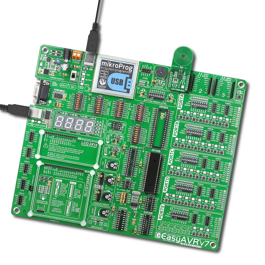 LDC1000 Click with EasyAVR v7