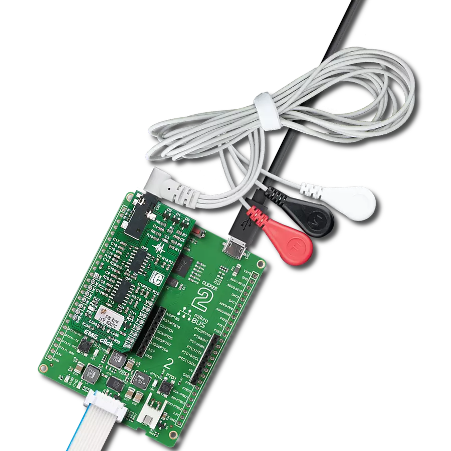 EMG Click with Clicker 2 for Kinetis