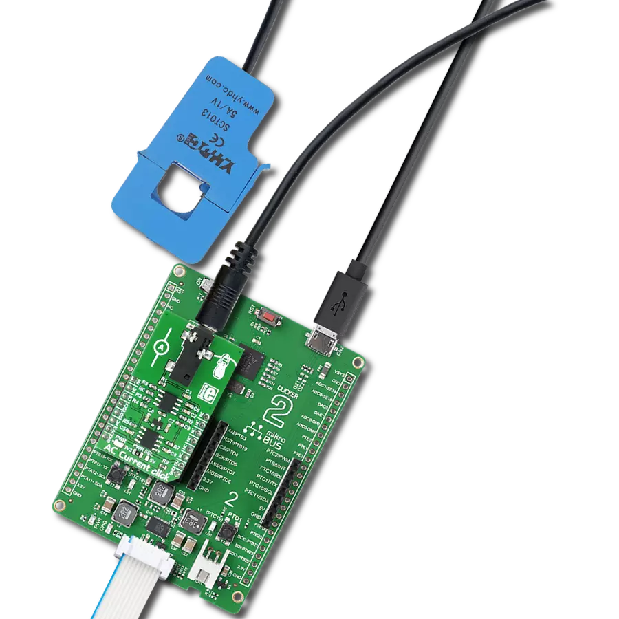 AC Current Click with Clicker 2 for Kinetis