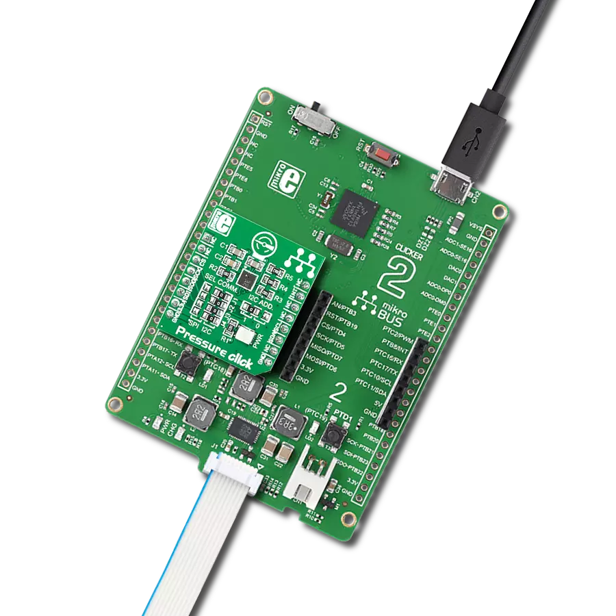 Pressure Click with Clicker 2 for Kinetis