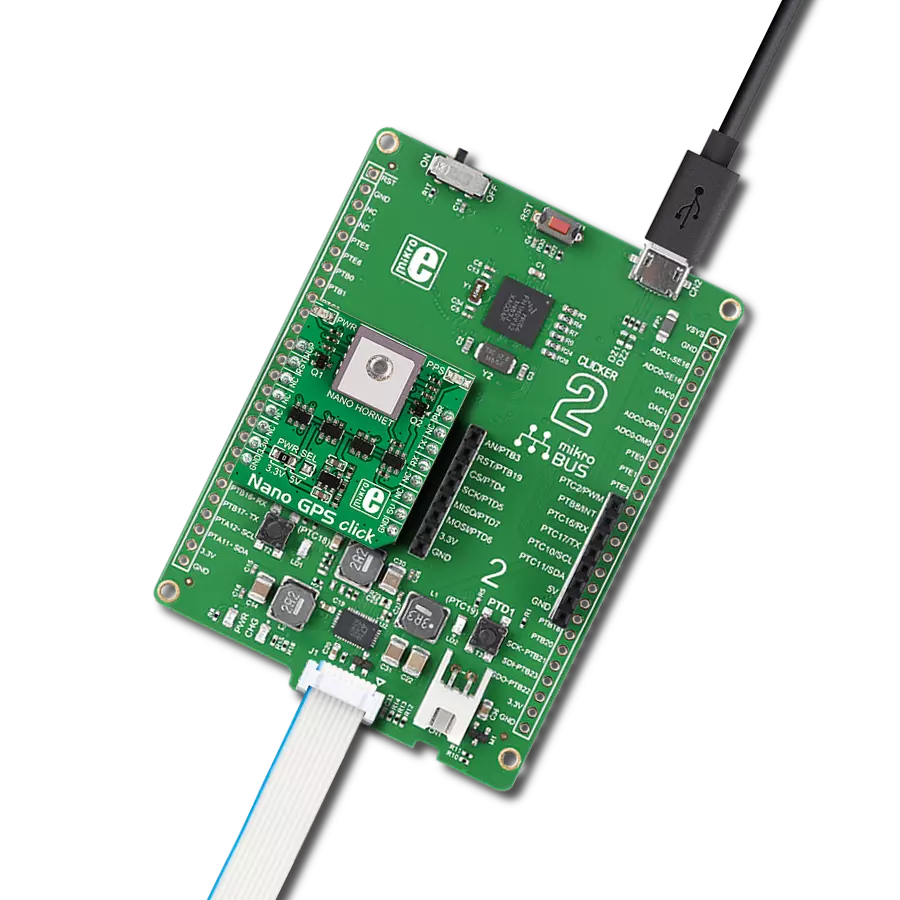 NANO GPS Click with Clicker 2 for Kinetis