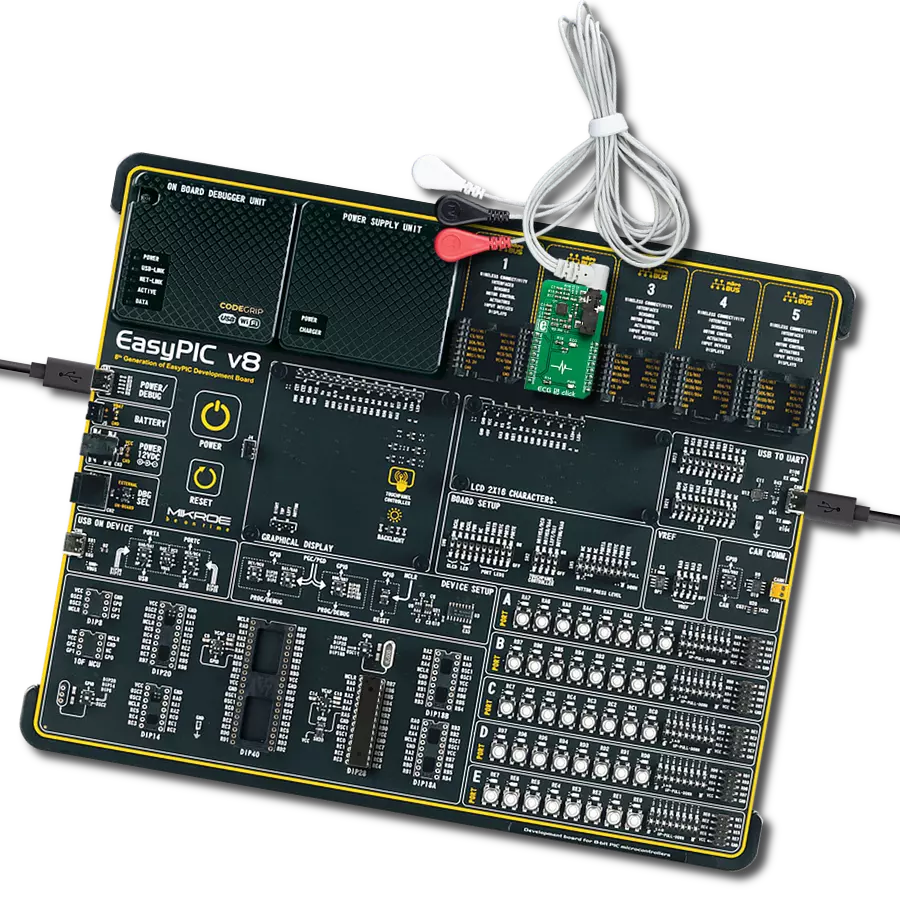 Monitor your heart's activity with AD8232 and PIC18F2682