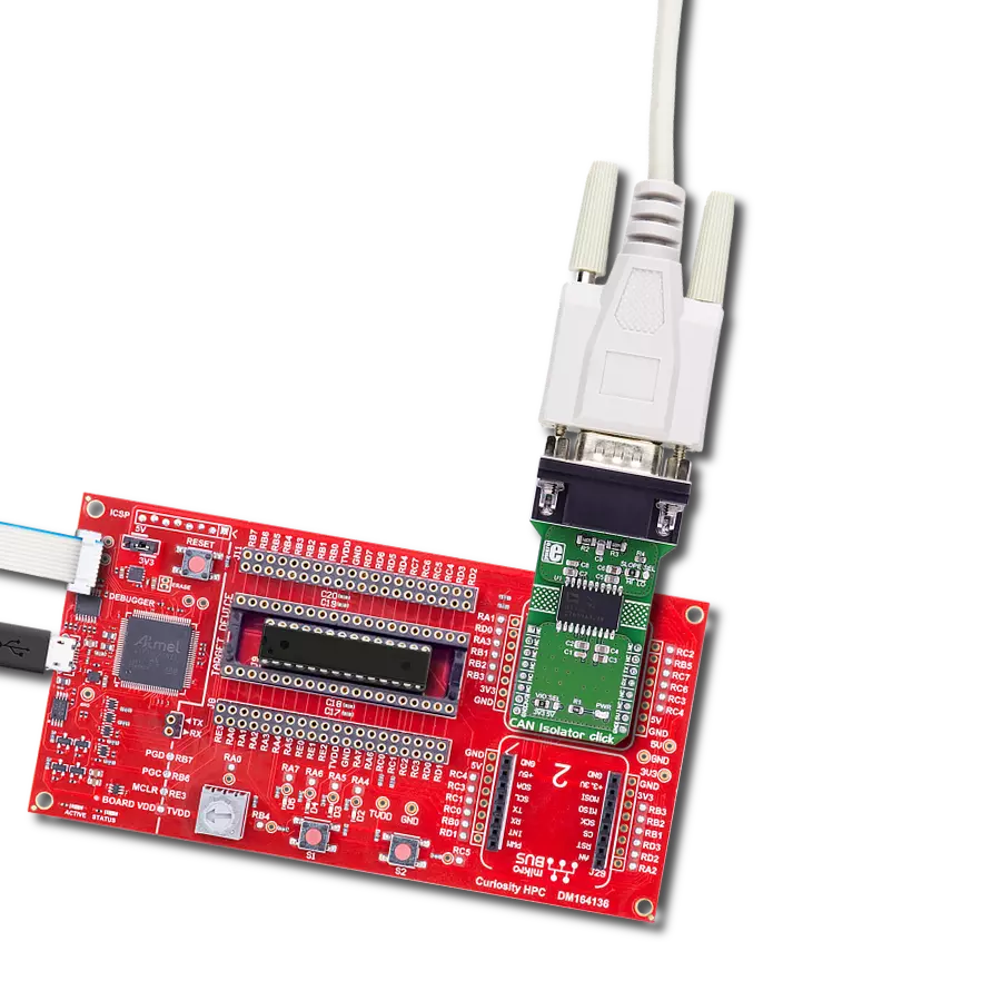 CAN Isolator Click with Curiosity HPC