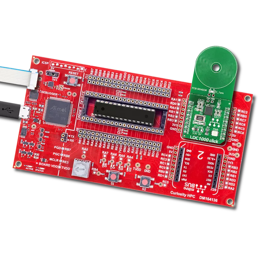 LDC1000 Click with Curiosity HPC