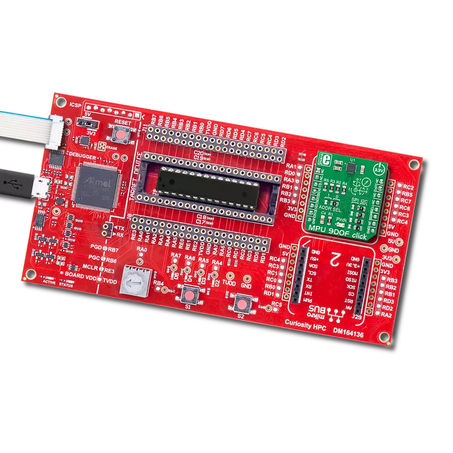 MPU 9DOF Click with Curiosity HPC