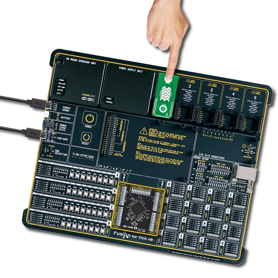 CapSense Click with Fusion for Tiva v8