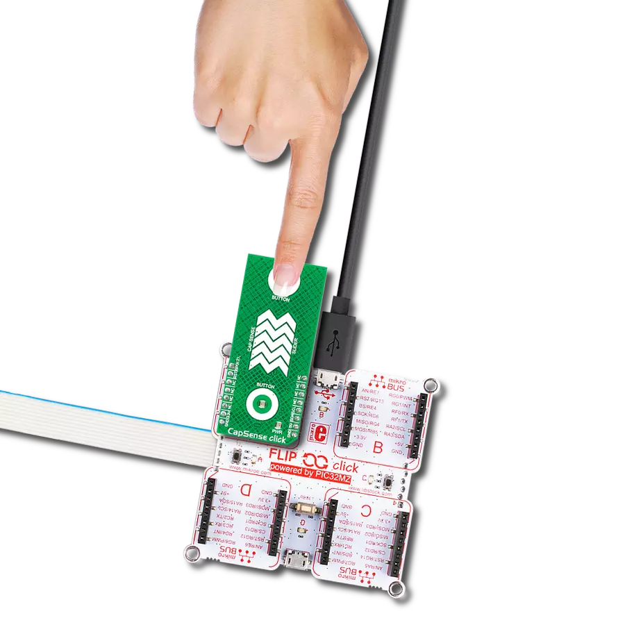 CapSense Click with Flip&Click PIC32MZ