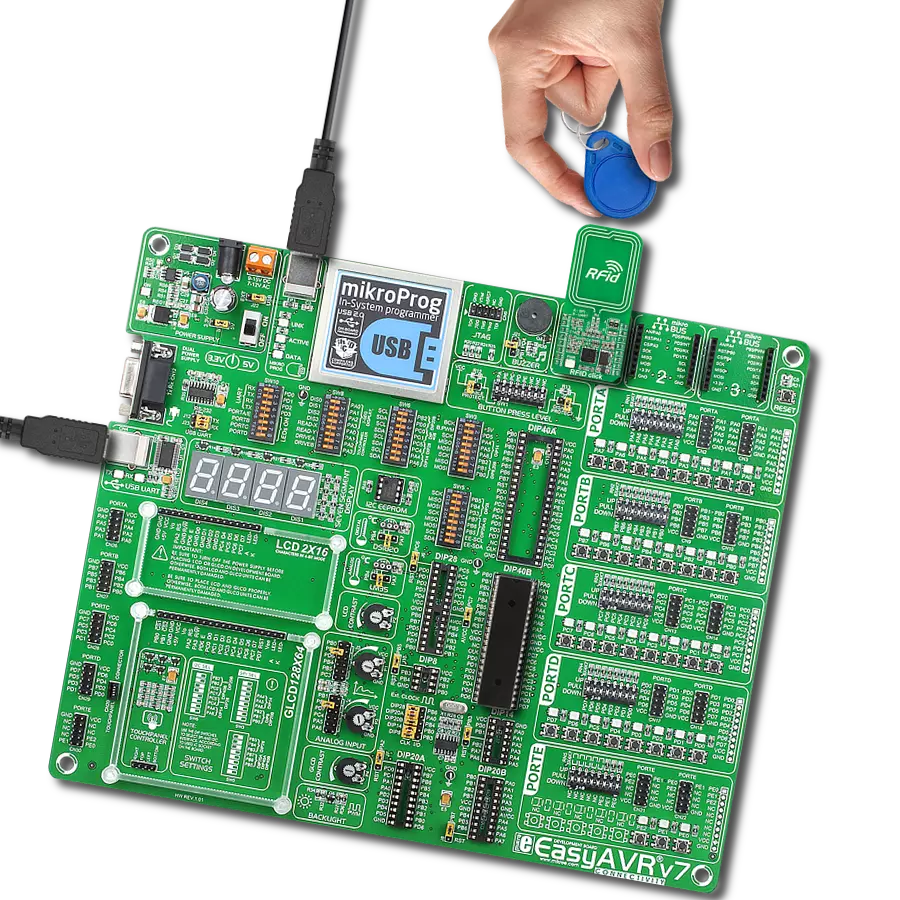 RFid Click with EasyAVR v7