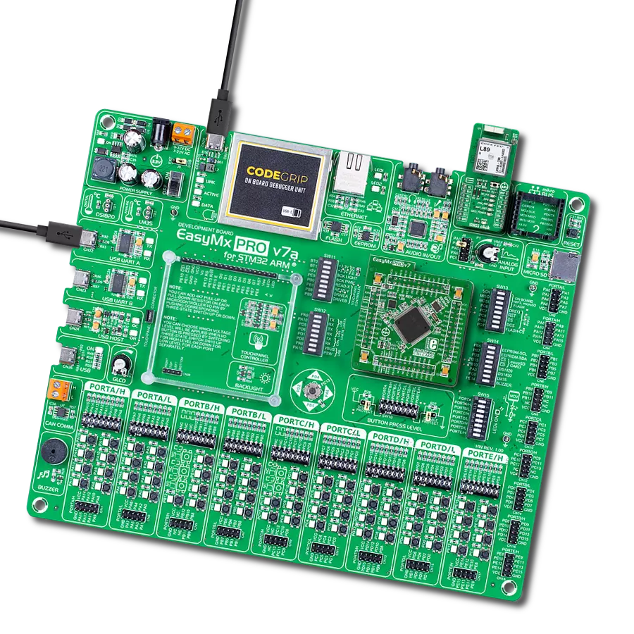 IRNSS Click with EasyMx PRO v7a for STM32