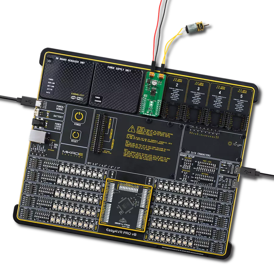 H-Bridge 3 Click with EasyAVR PRO v8