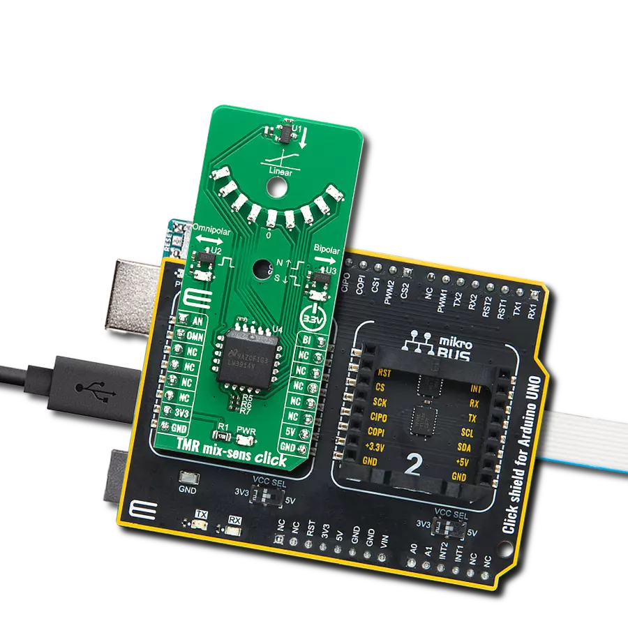 TMR mix-sens click with Arduino UNO Rev3