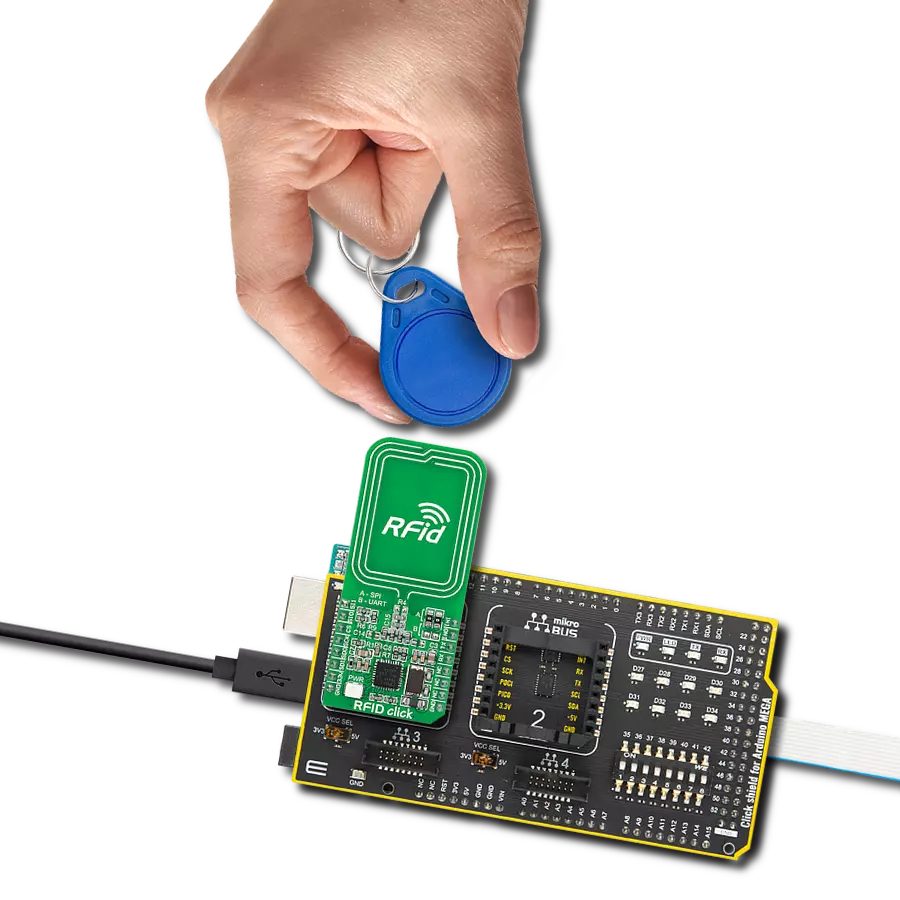 RFid Click with Arduino Mega 2560 Rev3