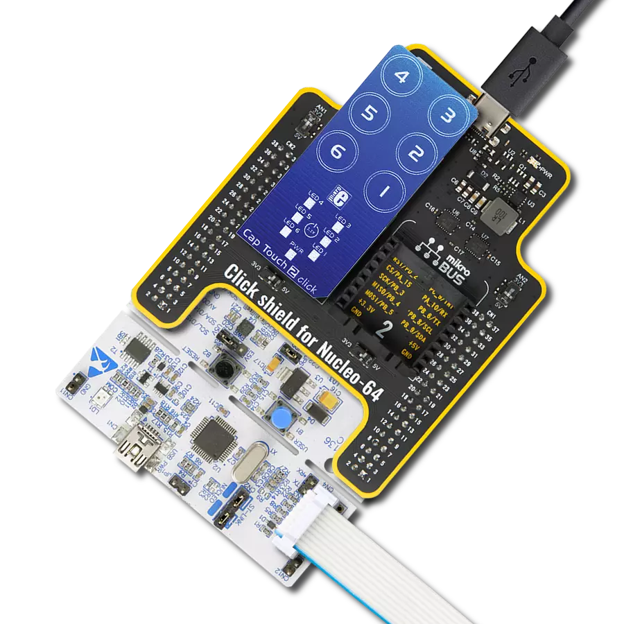 Create solutions with innovative touch-sensitive controls using CAP1166 and STM32L073RZ