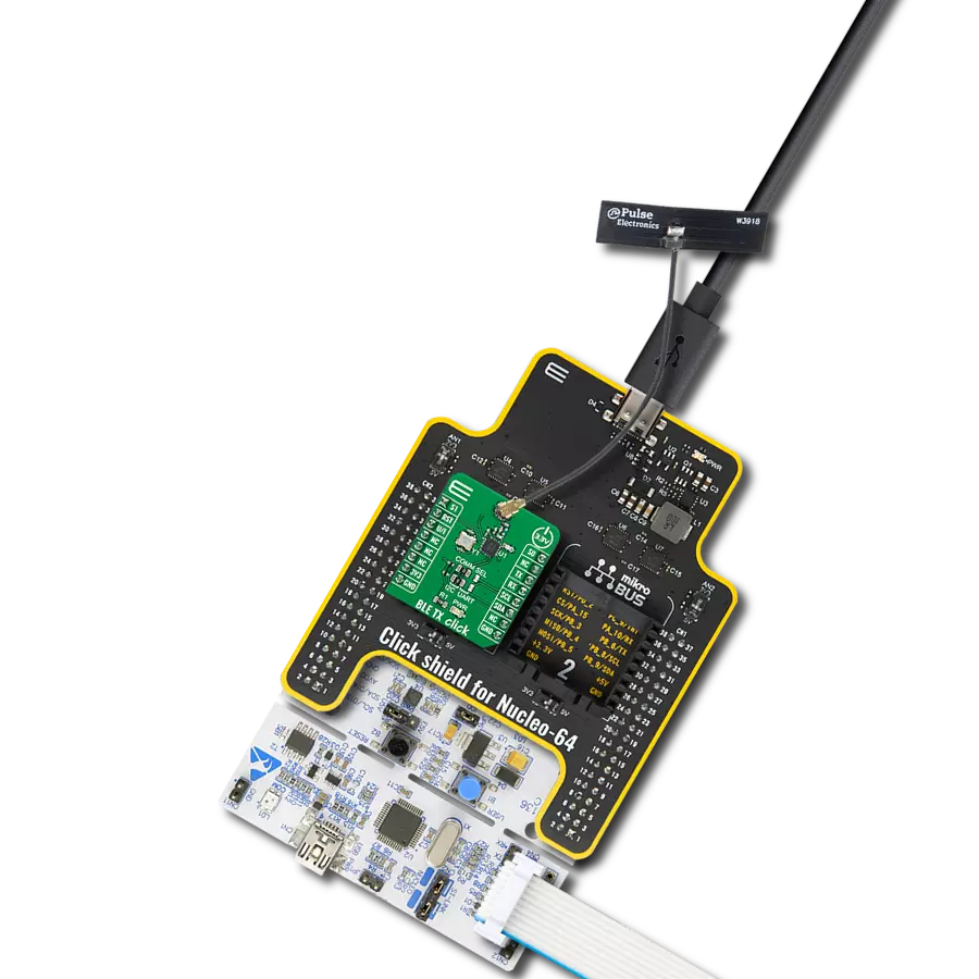 BLE TX Click with Nucleo-64 with STM32F091RC MCU