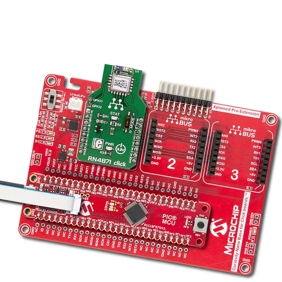 Improve your projects with BLE 4.2 using RN4871 and PIC18F57Q43