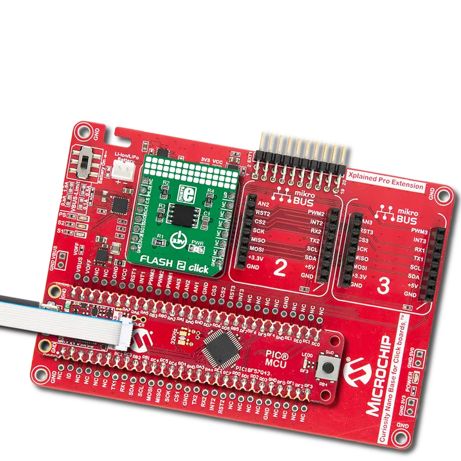 Easily upgrade and expand storage capacity with SST26VF064B and PIC18F57Q43
