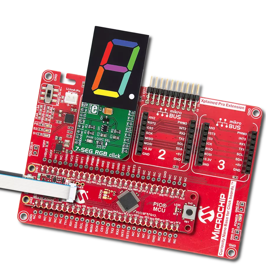 Transform your message with captivating numbers and letters using 160100-71 and PIC18F57Q43