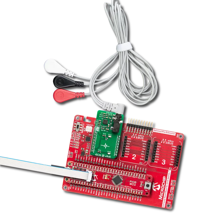 Monitor your heart's activity with AD8232 and PIC18F57Q43