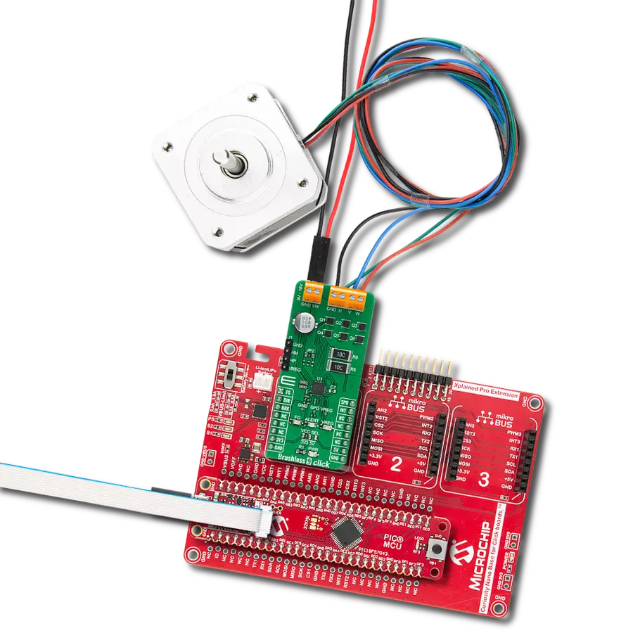 Make BLDC motor spinning as simple as possible with TC78B027FTG and PIC18F57Q43
