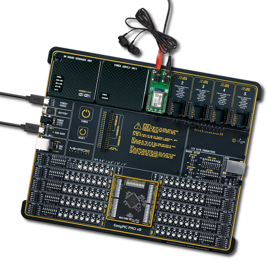 BT Audio Click with EasyPIC PRO v8