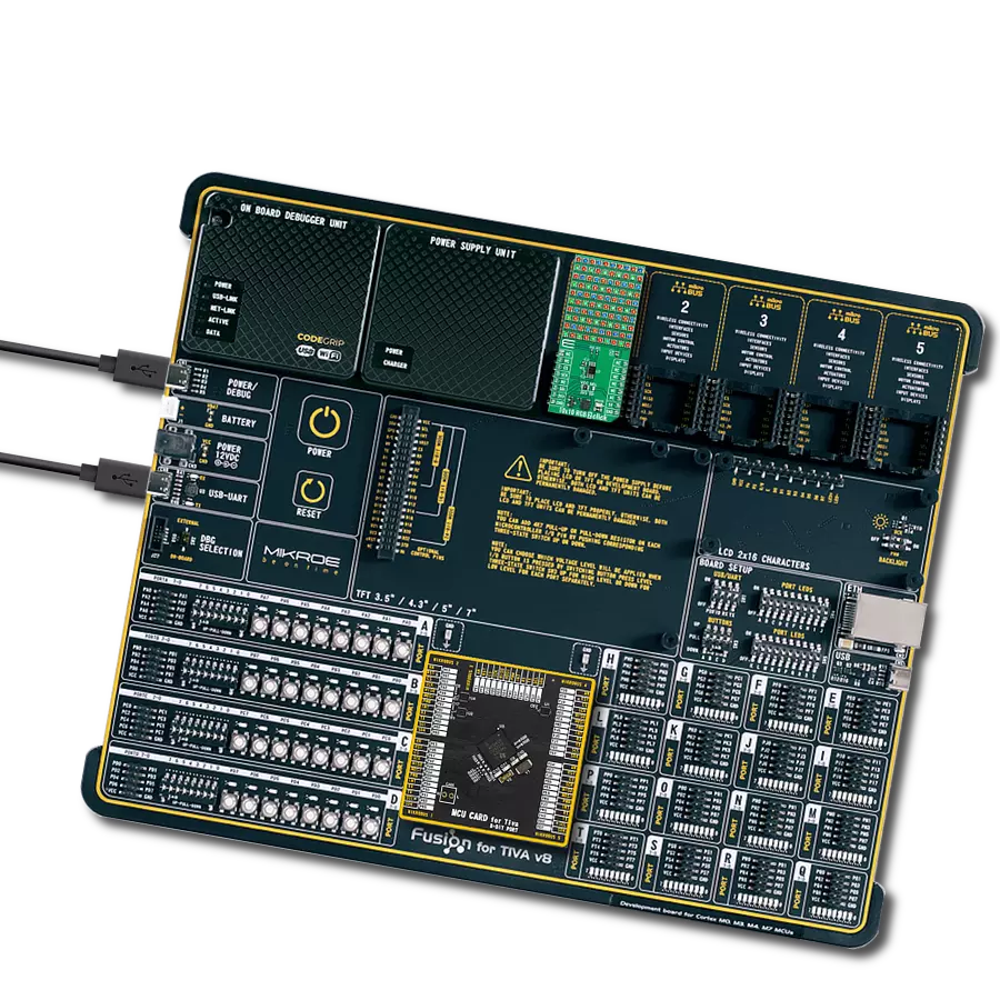 Create dynamic color effects, LED displays, and ambient lighting setups with IN-PC20TBT5R5G5B and MCU CARD for Tiva TM4C129XKCZAD