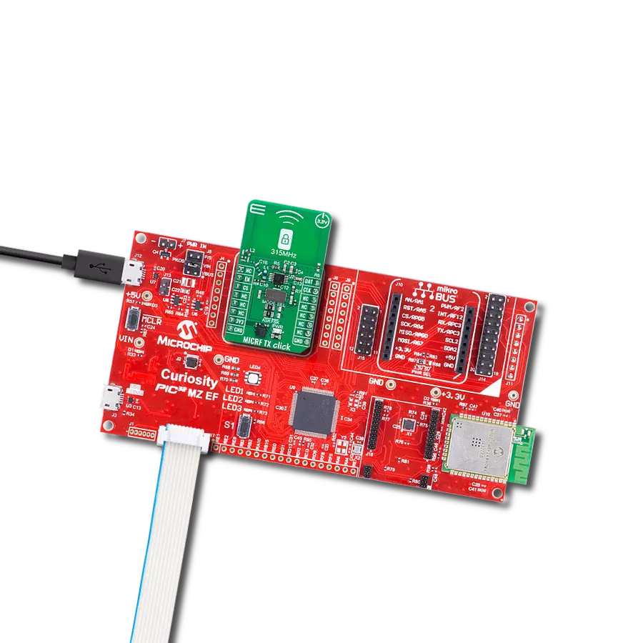 Transmit data over the 315MHz frequency band with MICRF112 and PIC32MZ2048EFM100