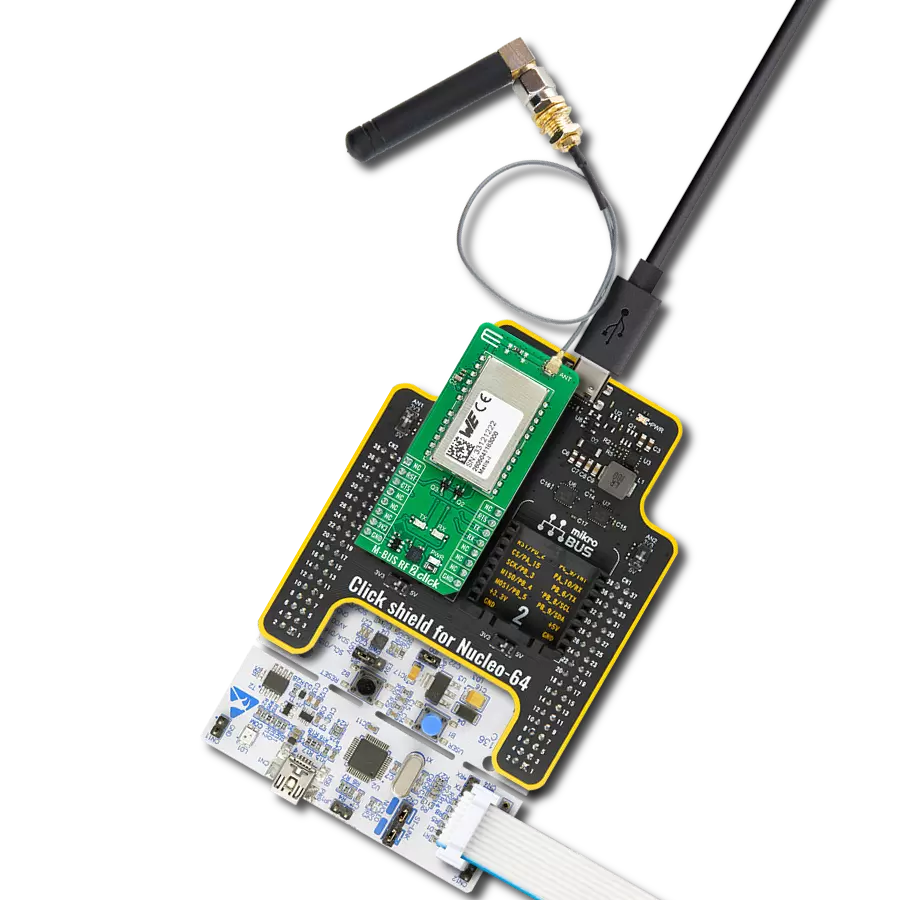 M-BUS RF 2 Click with Nucleo-64 with STM32F091RC MCU