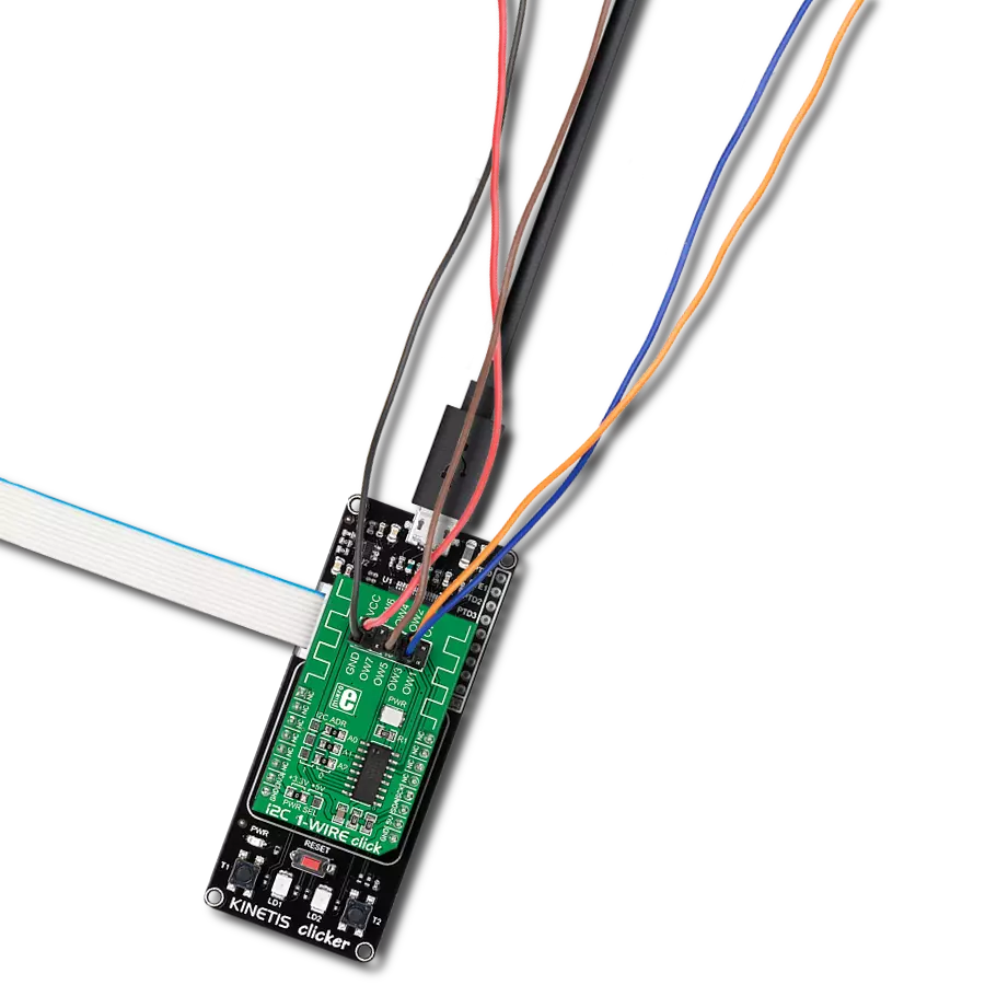 I2C 1-Wire Click with Kinetis Clicker