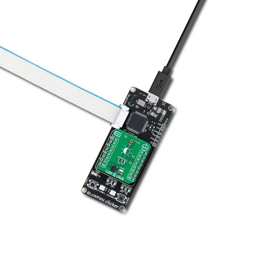 Light 2 Click with 6LoWPAN clicker