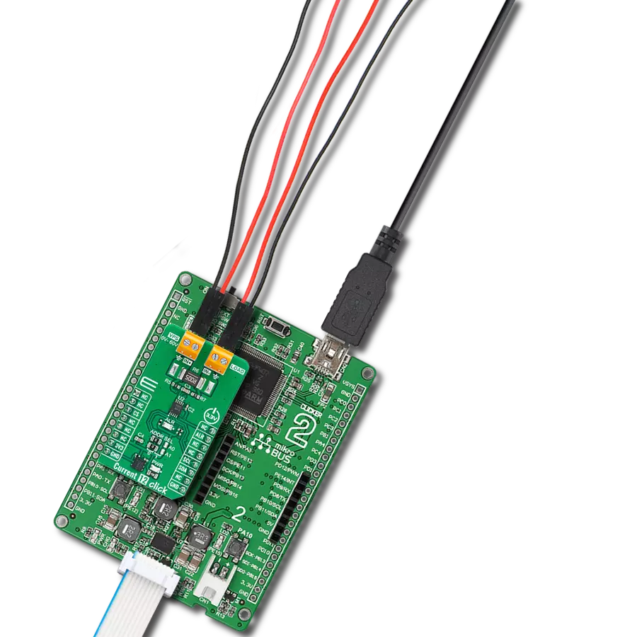 Current 12 Click with Clicker 2 for STM32