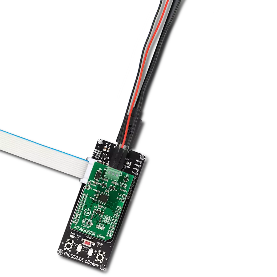 ATA663211 Click with PIC32MZ clicker