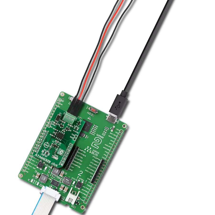 ATA663211 Click with Clicker 2 for Kinetis