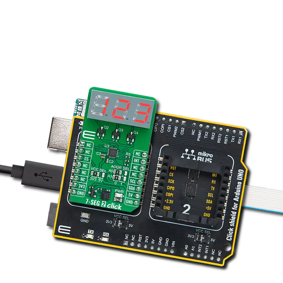 使用LDT-M2804RI和ATmega328P在项目中添加数字显示，例如自制气象站或计时器