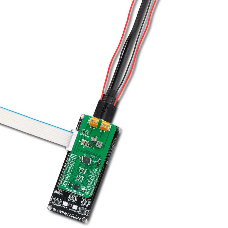 Buck 15 Click with 6LoWPAN clicker