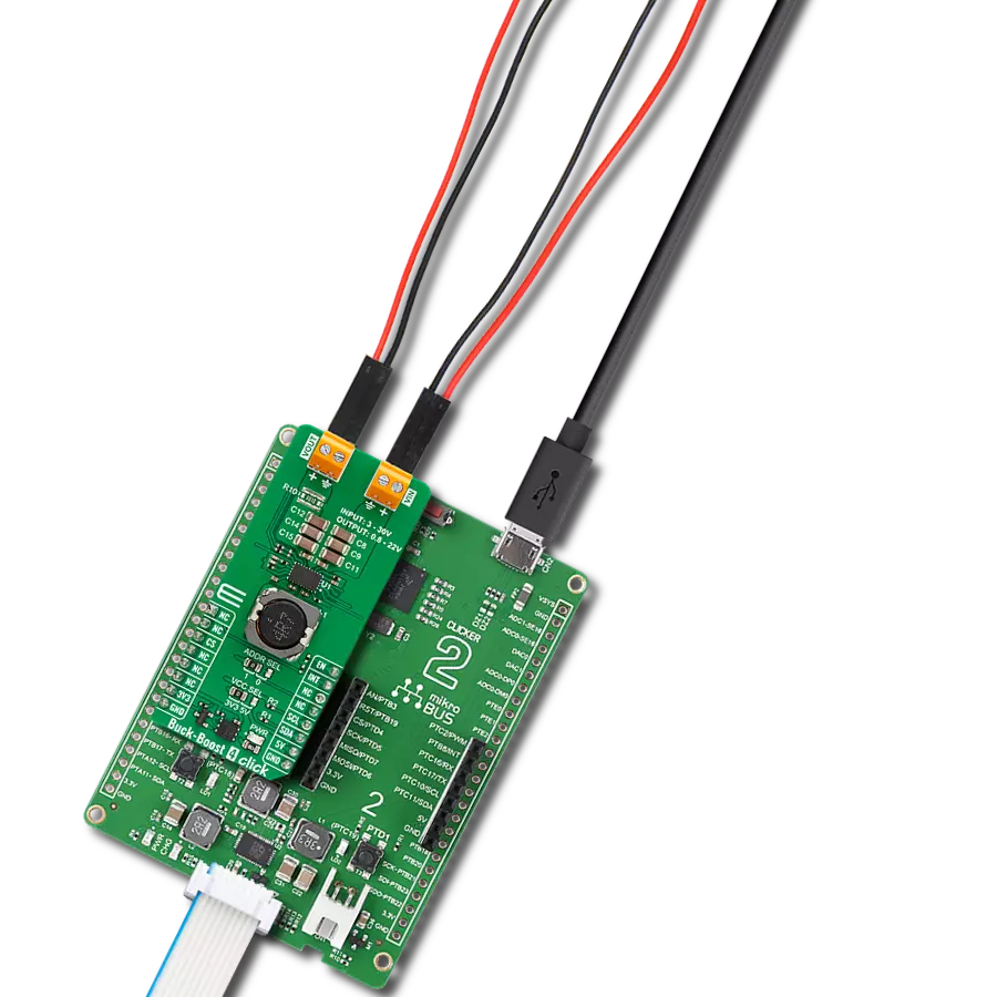 Buck-Boost 4 Click with Clicker 2 for Kinetis