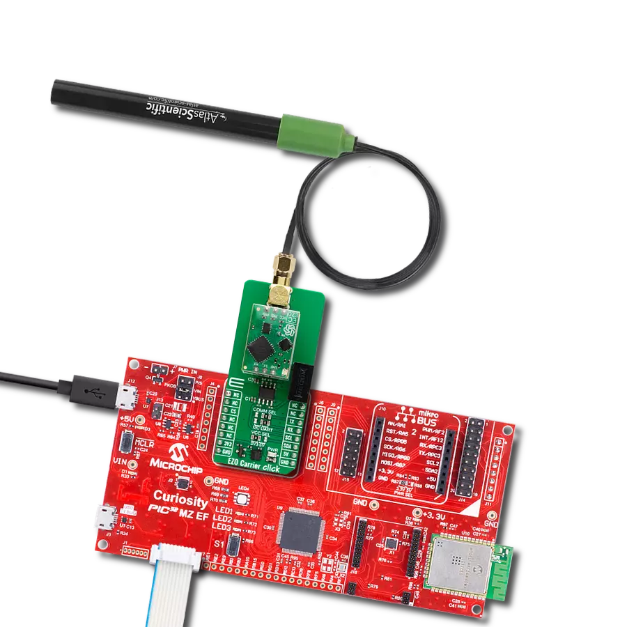 Read conductivity, salinity, and TDS (PPM) in the water using EZO-EC™ and PIC32MZ2048EFM100