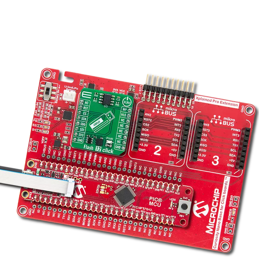 Create projects with rapid boot times and extensive low-power data storage capabilities using AT25EU0041A and PIC18F57Q43