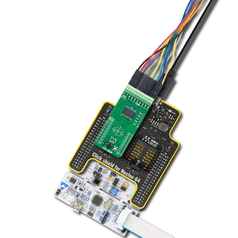 IPD Click - 2015 with Nucleo-64 with STM32F091RC MCU