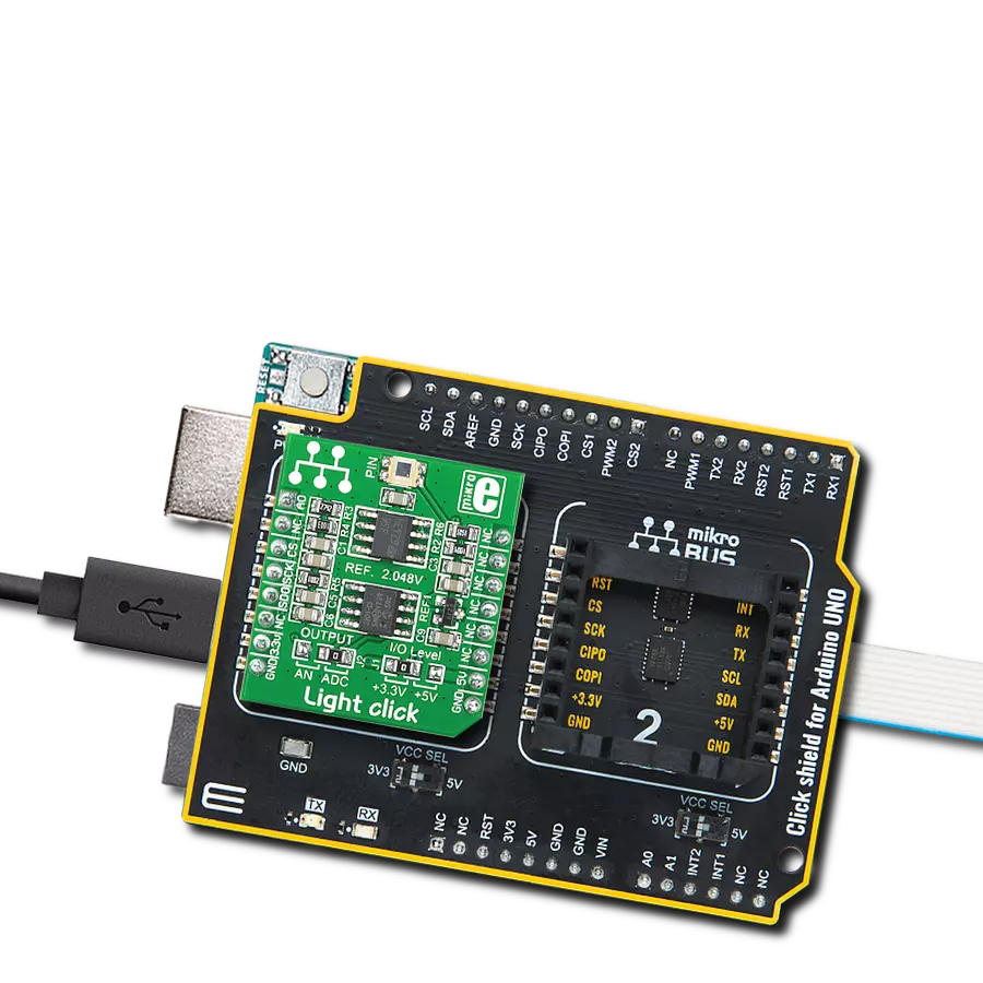 使用PD15-22C/TR8和ATmega328P测量特定环境中的环境光亮度