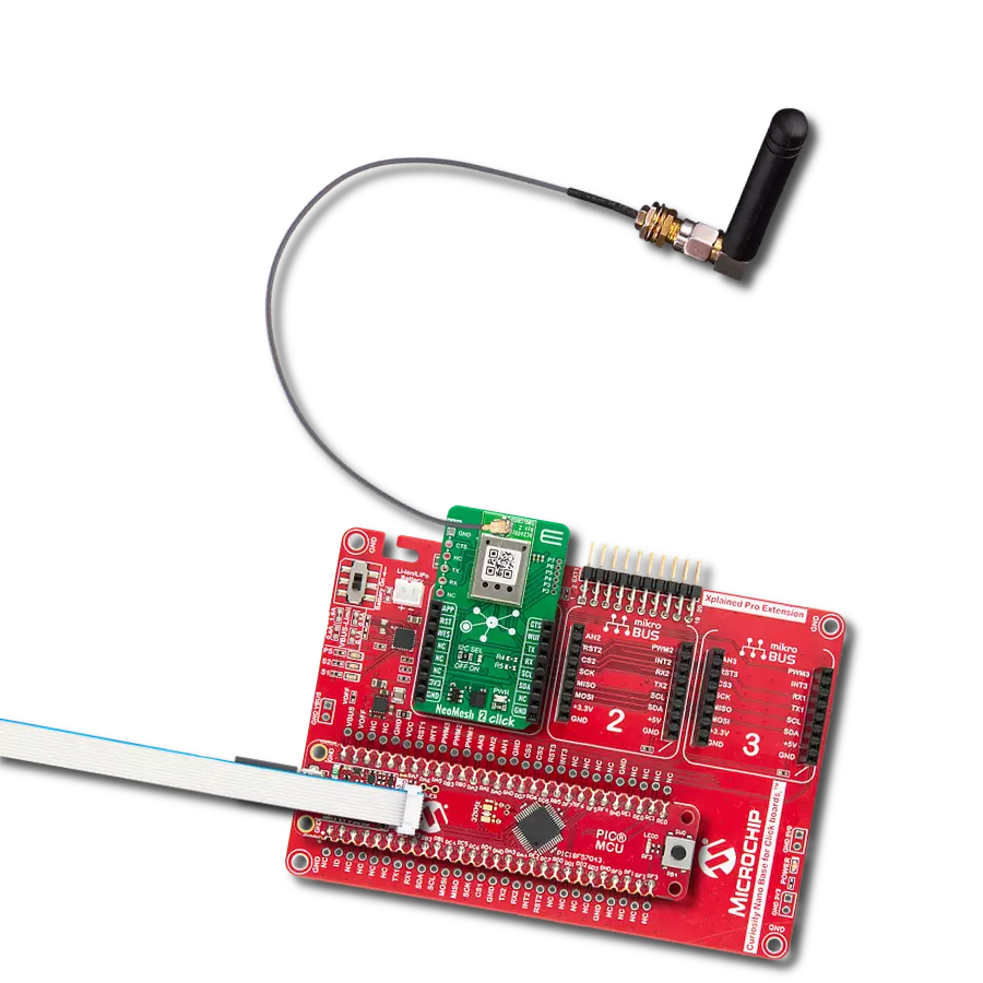 Build a fully functional Wireless Mesh Network node with NC2400 and PIC18F57Q43