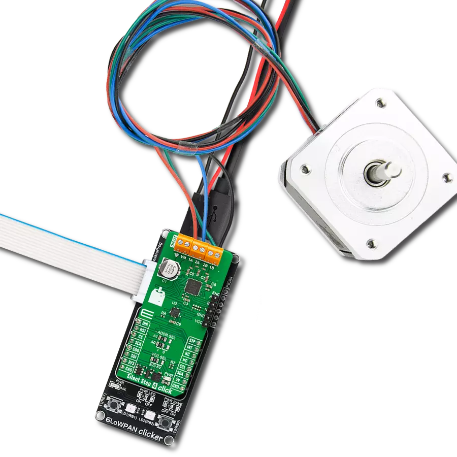 Silent Step 4 Click with 6LoWPAN clicker