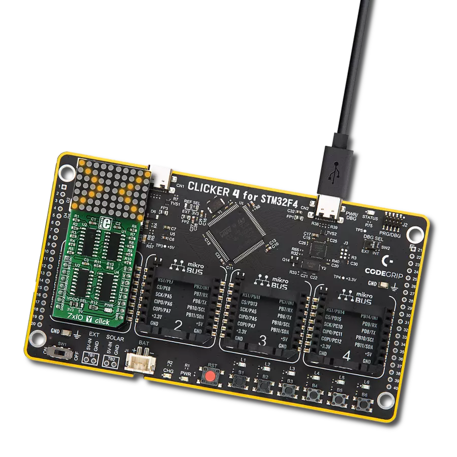 7x10 Y Click with Clicker 4 for STM32F4