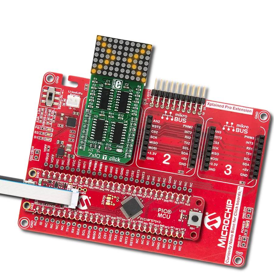 Elevate your visual communication with yellow dot matrix display based on SZ520757Y and PIC18F57Q43